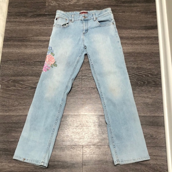 Z. Cavaricci Denim - Vintage Z Cavaricci Floral Embroidered Jeans